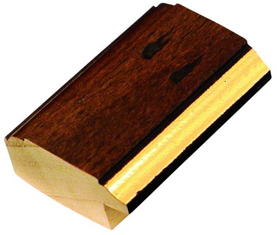 DANTIK rámeček 20x30 | CASTAGNO hnědá Au linka (Sklo Čiré)