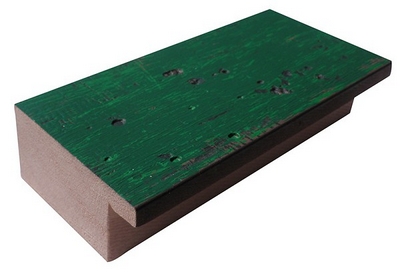 DANTIK Zrcadlo 50x100 RETRO zelená