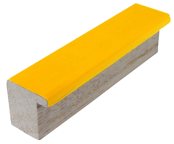 DANTIK Zrcadlo 40x60 PASTELKA žlutá rovná