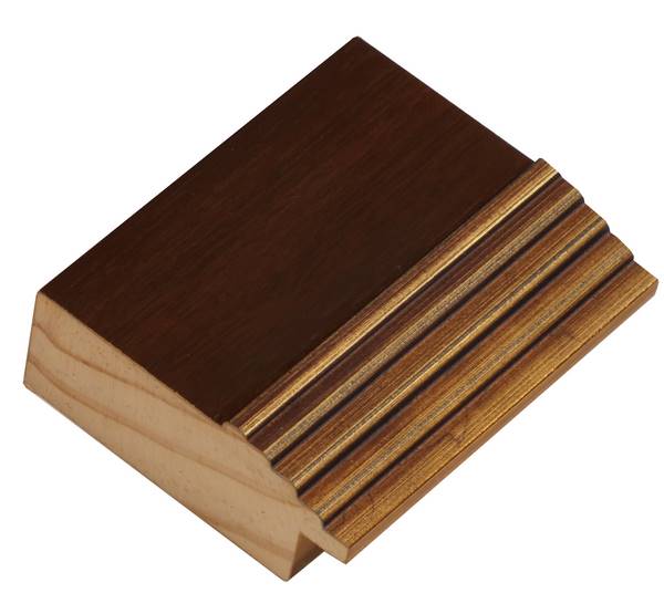 DANTIK Zrcadlo 70x90 | SCALA hnědá