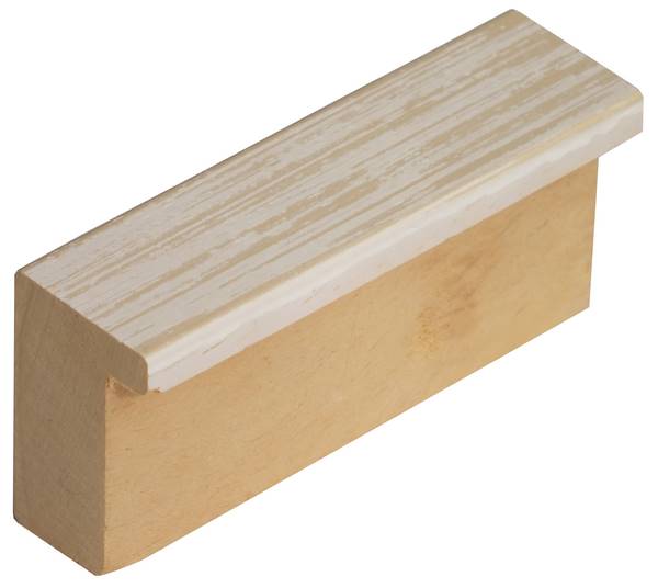 DANTIK rámeček 50x70 | KASSETTE bílá prodřená (Plexi Čiré)