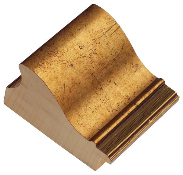 DANTIK Zrcadlo 50x120 KŘÍDLO velké zlaté patina