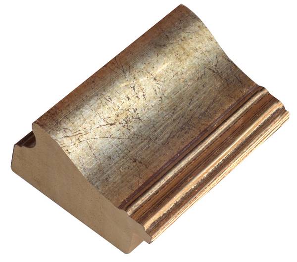 DANTIK Zrcadlo 50x140 KŘÍDLO malé stříbrné patina