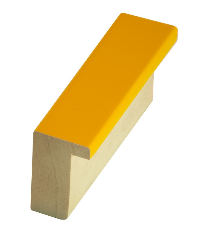 DANTIK rámeček 59,4x84 | PERLA žlutá lesklá vysoká (Plexi Čiré)