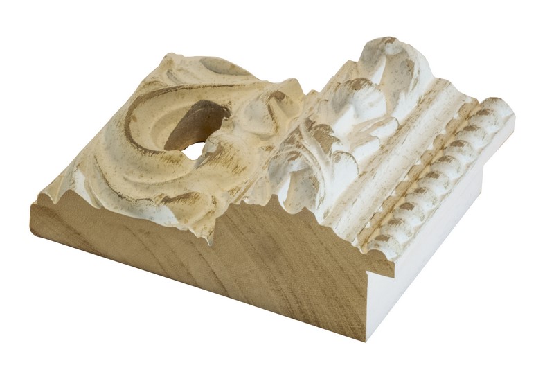 DANTIK rámeček 80x120 | ROKOKO bílá prodřená (Plexi Čiré)