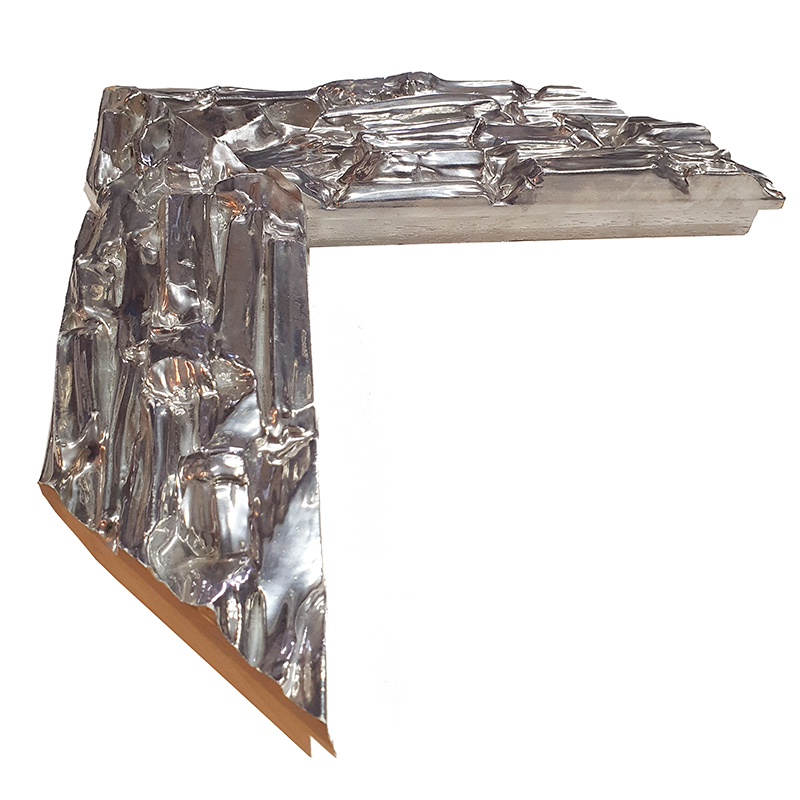 DANTIK Zrcadlo 50x120 Travertino stříbrné