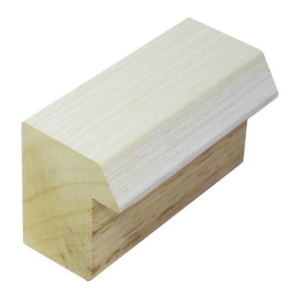 DANTIK rámeček 40x50 | WOODLINE bílá prodřená (Sklo Čiré)