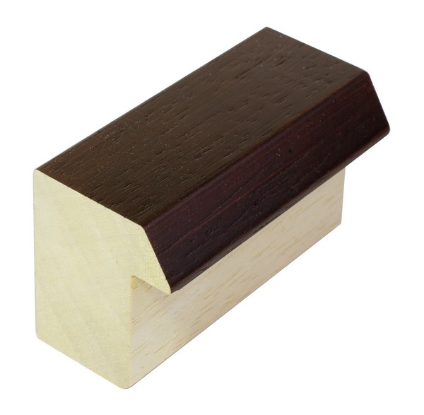 DANTIK rámeček 40x50 | WOODLINE hnědá (Plexi Čiré)