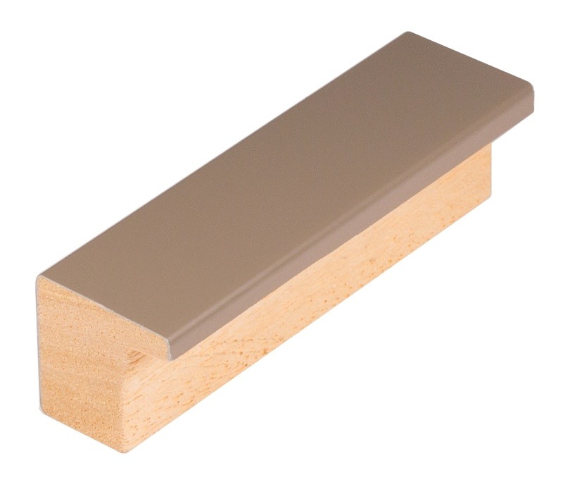 DANTIK Zrcadlo 40x60 PASTELKA šedohnědá rovná