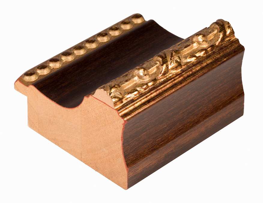 DANTIK Zrcadlo 50x120 KLASIK hnědá