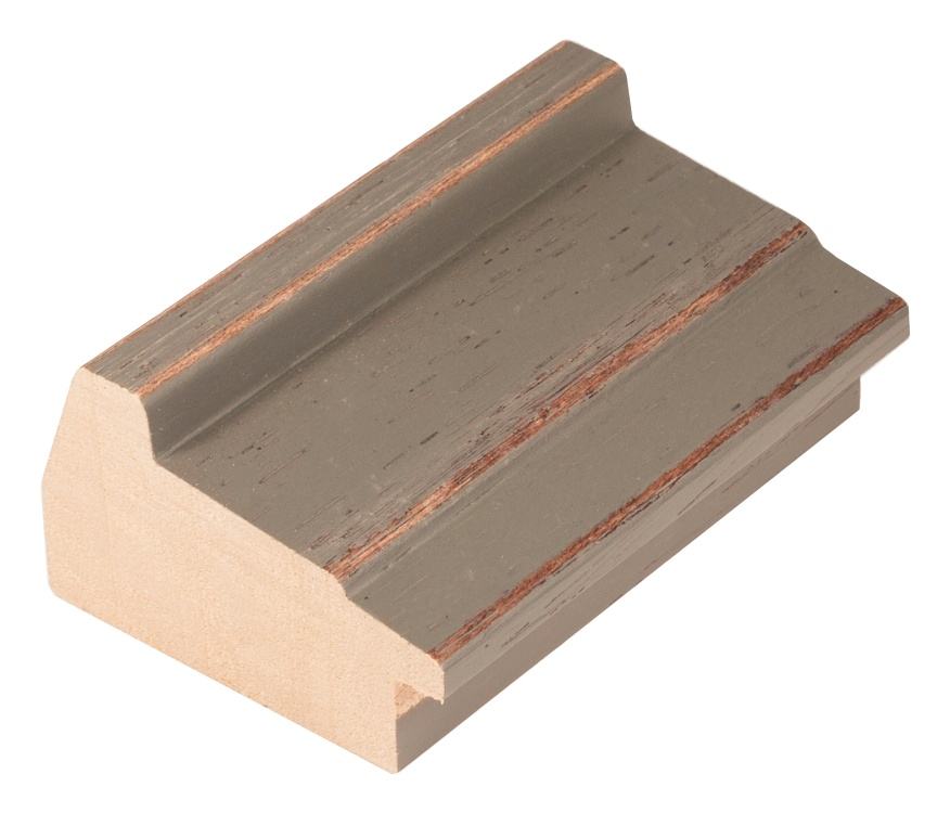 DANTIK Zrcadlo 60x140 STEP tmavěšedá