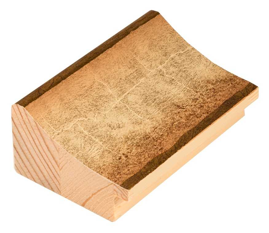 DANTIK Zrcadlo 50x90 |METAL bílozlatá,