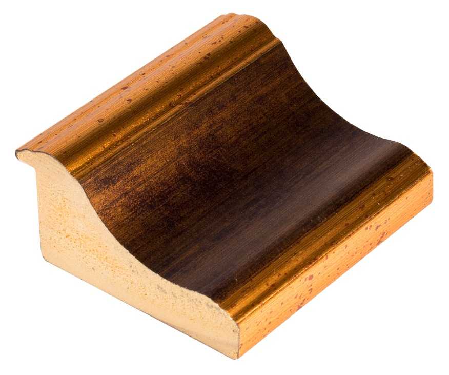 DANTIK Zrcadlo 50x120 ZVRATNÁ černozlatá plast