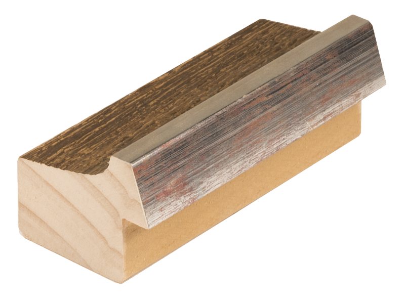 DANTIK rámeček 40x50 | TAIGA sv.hnědá (Sklo Čiré)