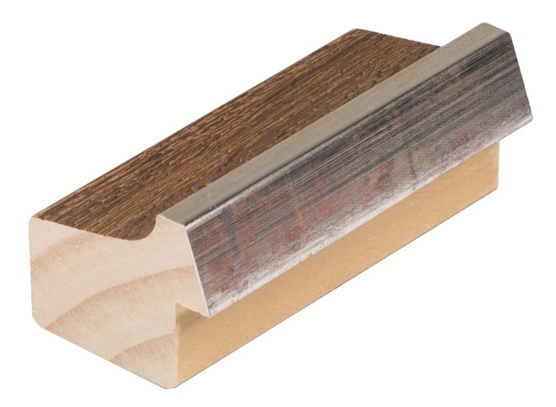 DANTIK Zrcadlo 80x100 TAIGA hnědá