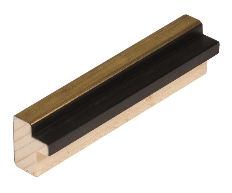 DANTIK rámeček 15x20 | NINA černá AU linka (Sklo Čiré)