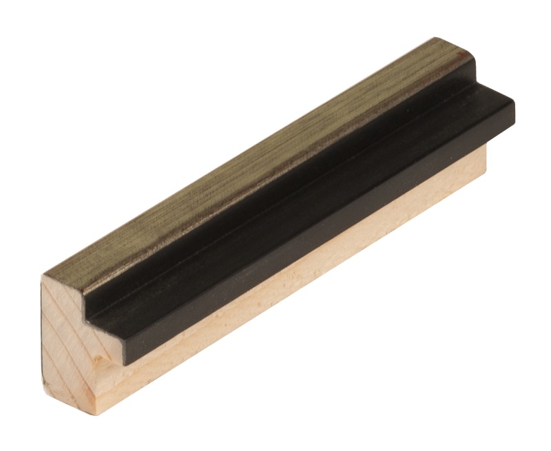 DANTIK rámeček 15x20 | NINA černá AG linka (Sklo Čiré)