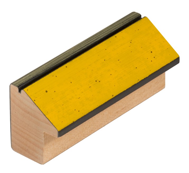 DANTIK rámeček 40x50 | INCLINATA colori žlutá (Plexi Čiré)