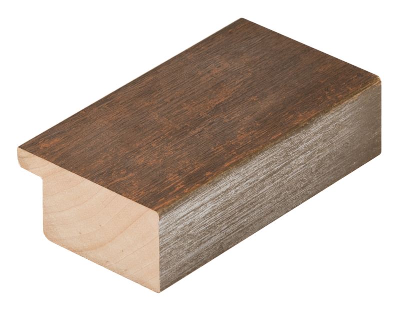 DANTIK Zrcadlo 50x100 RETRO hnědá