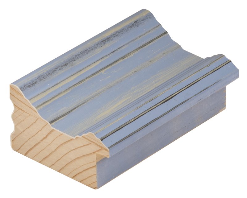 DANTIK rámeček 40x50 | KOSTELNÍ malá modrá (Sklo Čiré)