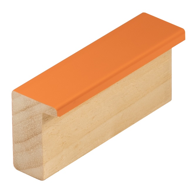 DANTIK rámeček 40x50 | PERLA oranžová vysoká (Plexi Čiré)