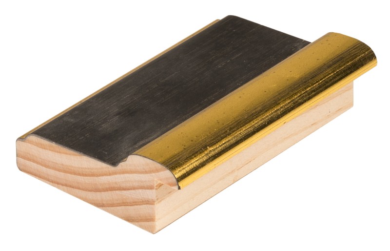 DANTIK rámeček 30x40 | Oro Fino černozlatá (Plexi Čiré)