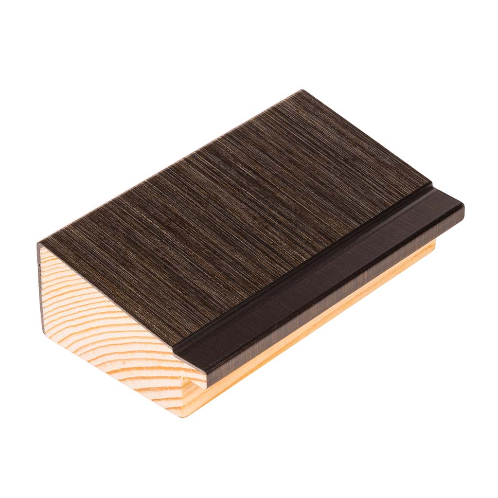 DANTIK rámeček 40x50 | Artdeco kosá aghnědá (Plexi Čiré)