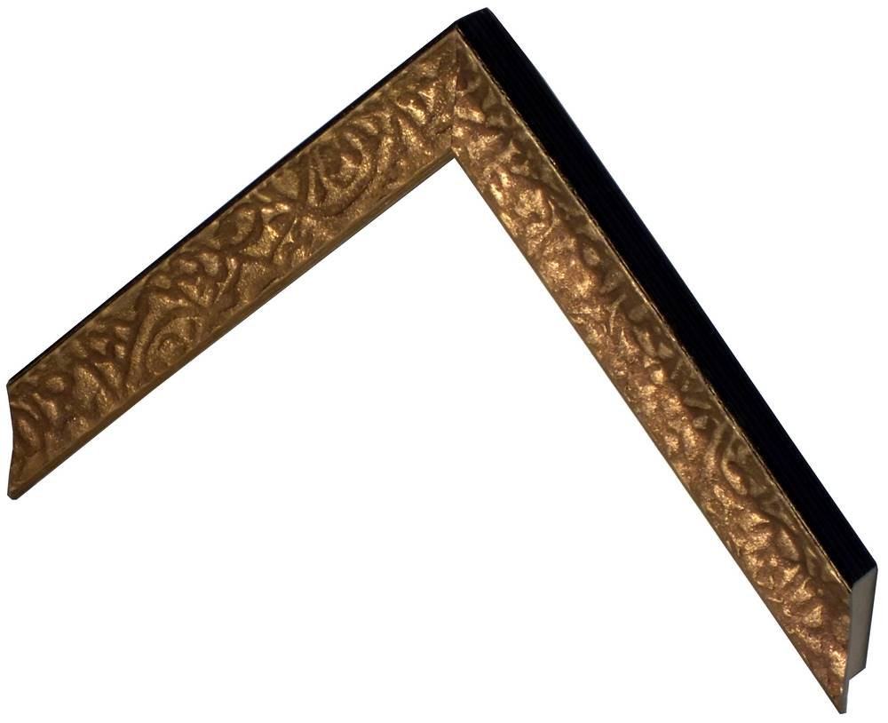 DANTIK rámeček 30x40 | SARTORI listy zlatá (Plexi Čiré)