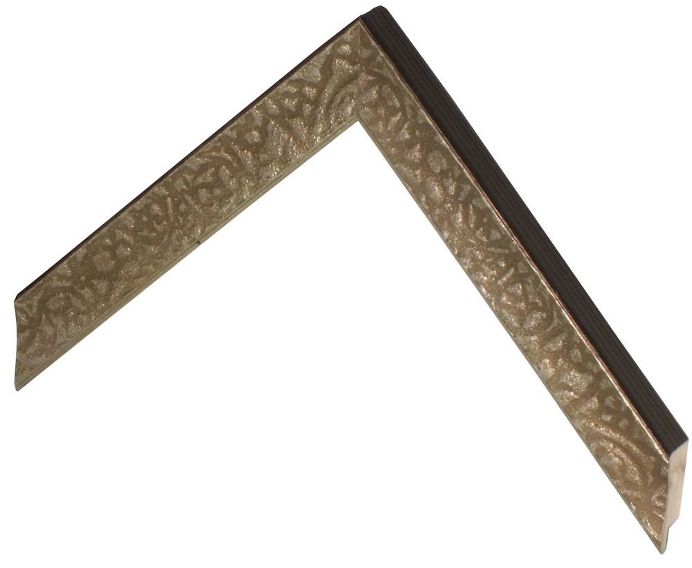 DANTIK rámeček 30x40 | SARTORI listy stříb (Plexi Čiré)