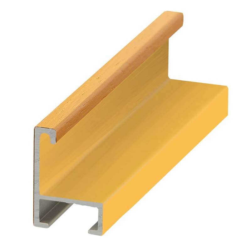 DANTIK rámeček 42x59,4 | ALU profil 6030 Dýha barevná žlutá (Plexi Čiré)