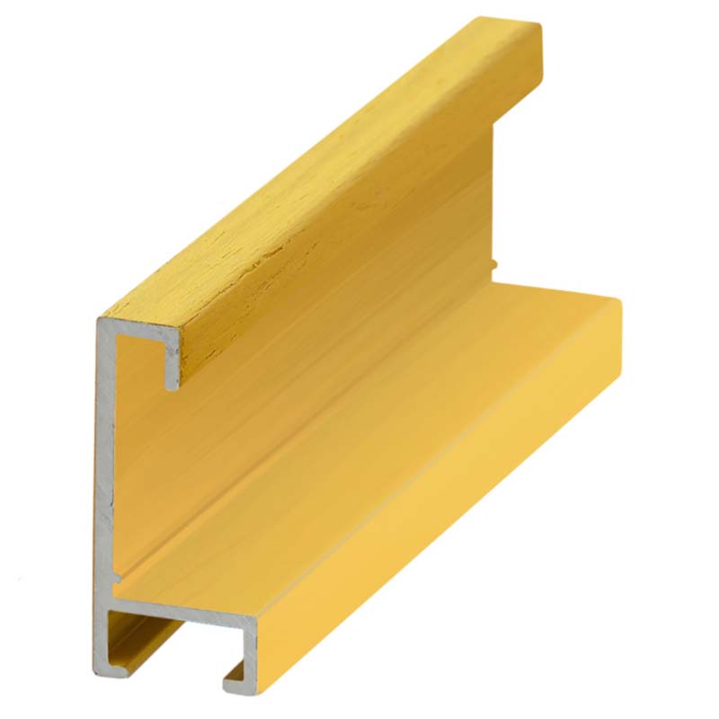 DANTIK rámeček 60x80 | ALU profil 6035 Dýha barevná žlutá citrus (Plexi Čiré)