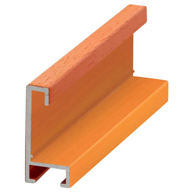 DANTIK rámeček 40x50 | ALU profil 6035 Dýha barevná oranžová (Sklo Čiré)