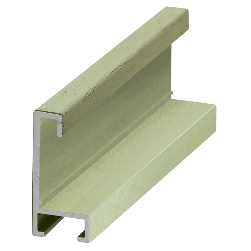 DANTIK rámeček 70x100 | ALU profil 6035 Dýha barevná zelená pastel (Plexi Čiré)