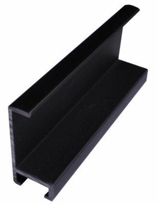 DANTIK Zrcadlo 60x140 Profil 22 | černá matná