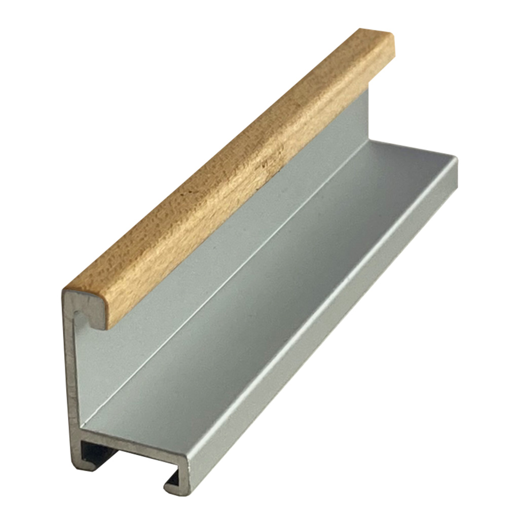 DANTIK rámeček 40x50 | ALU profil 7273 Dýha javor (Plexi Čiré)