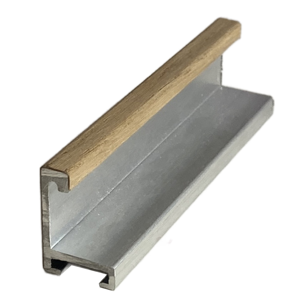 DANTIK rámeček 40x50 | ALU profil 7273 Dýha dub (Plexi Čiré)