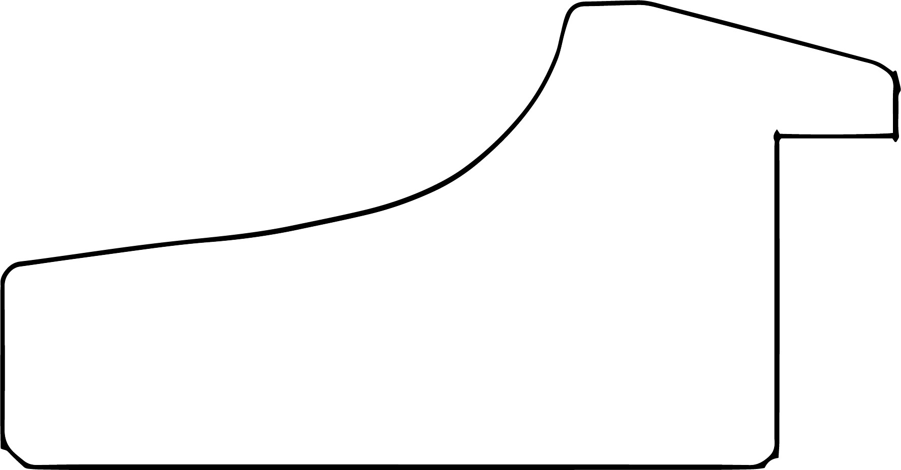 DANTIK Zrcadlo 60x160 AMALFI šedá