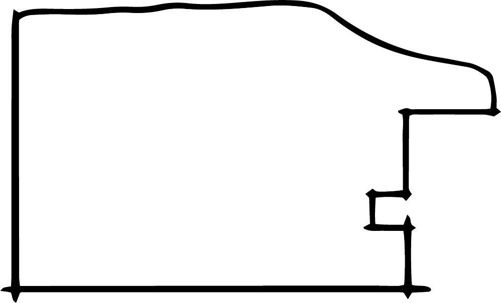 DANTIK Zrcadlo 40x50 IVANETE modrá