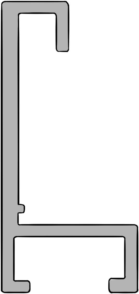 DANTIK rámeček 80x120 | ALU profil 6035 Dýha slonová kost (Plexi Čiré)