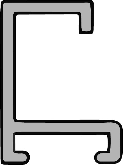 DANTIK Zrcadlo 60x160 Profil 03 | bílá matná