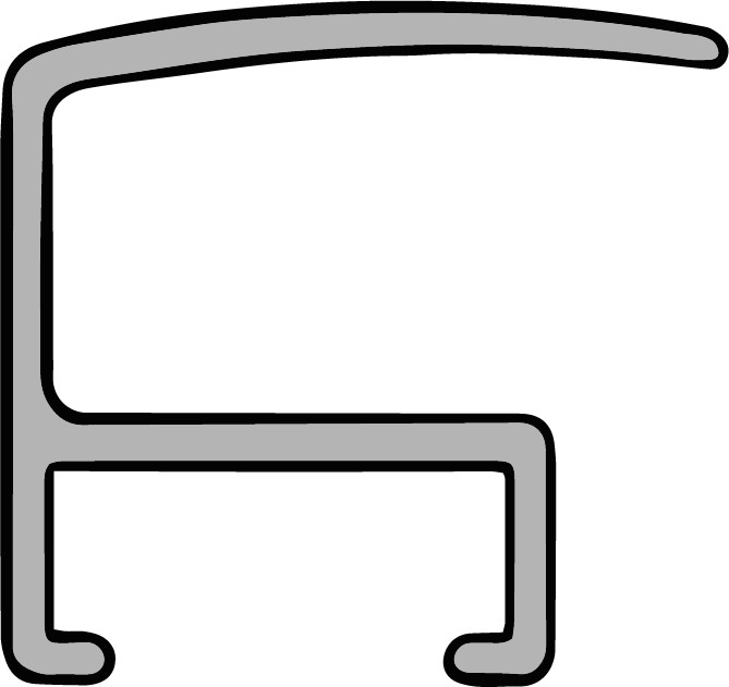 DANTIK Zrcadlo 40x50 Profil 05 | černá matná