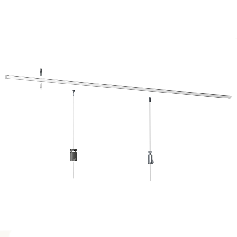 Závěsný systém na obrazy - Top Rail Lišta bílá