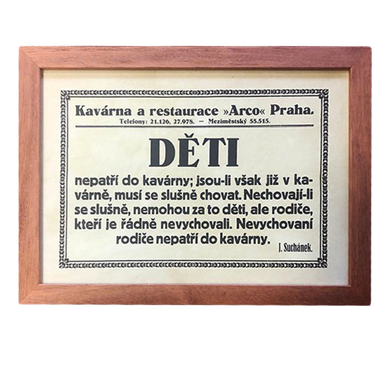 Cedule | 32,5x24 cm (Zarámovaný obraz)