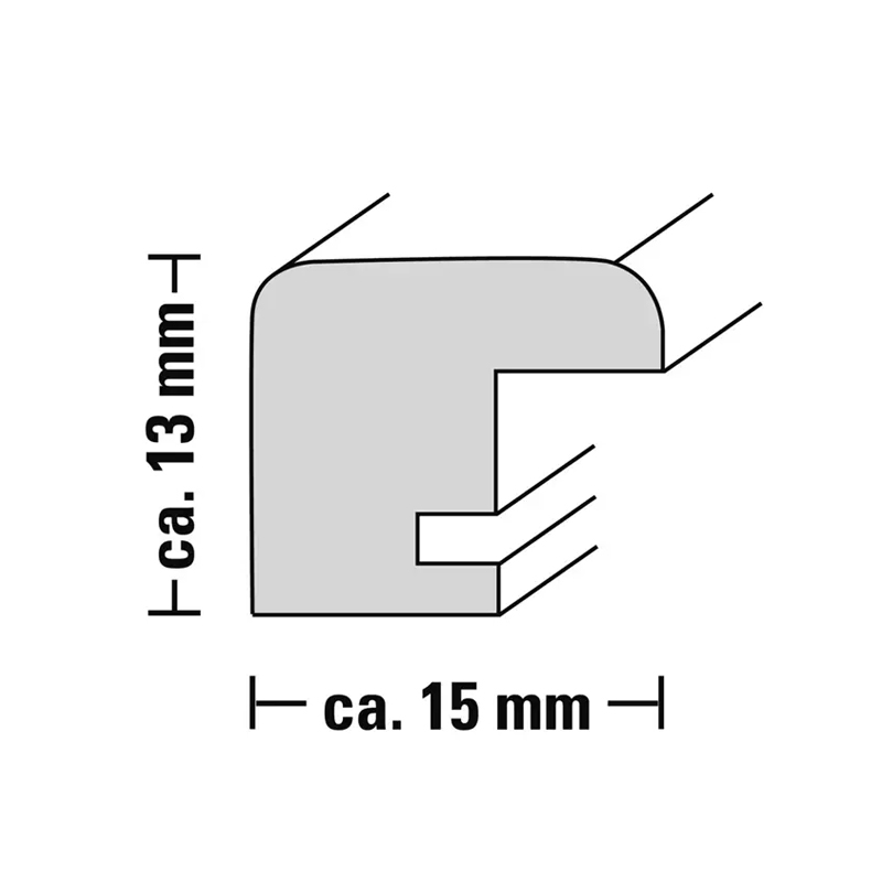 Hama rámeček dřevěný BELLA. černá, 30x40 cm