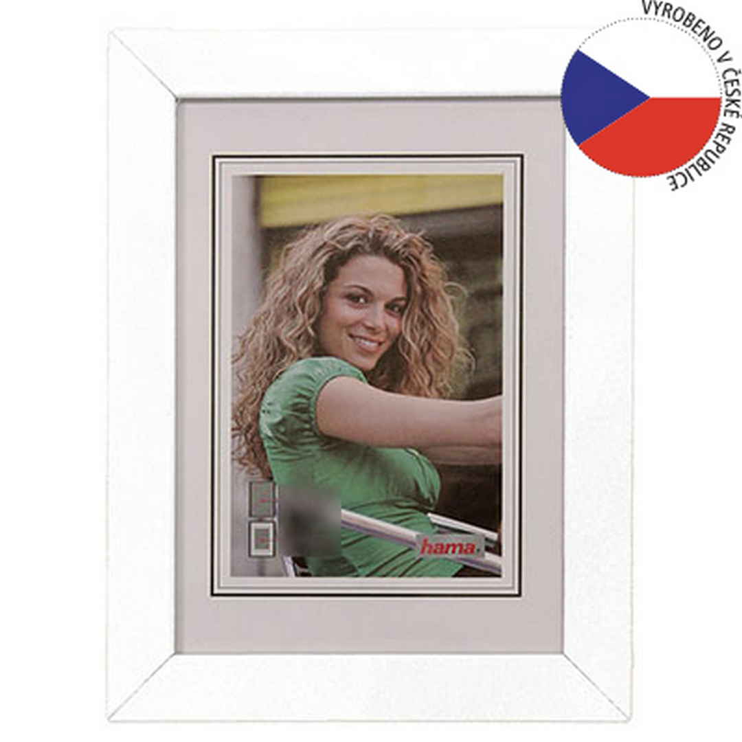 Hama rámeček dřevěný JESOLO, bílá, 15x21cm