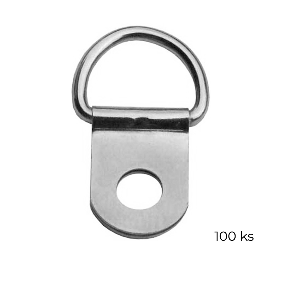 Háček na obrazy - Surflon stříbrný (100 ks)