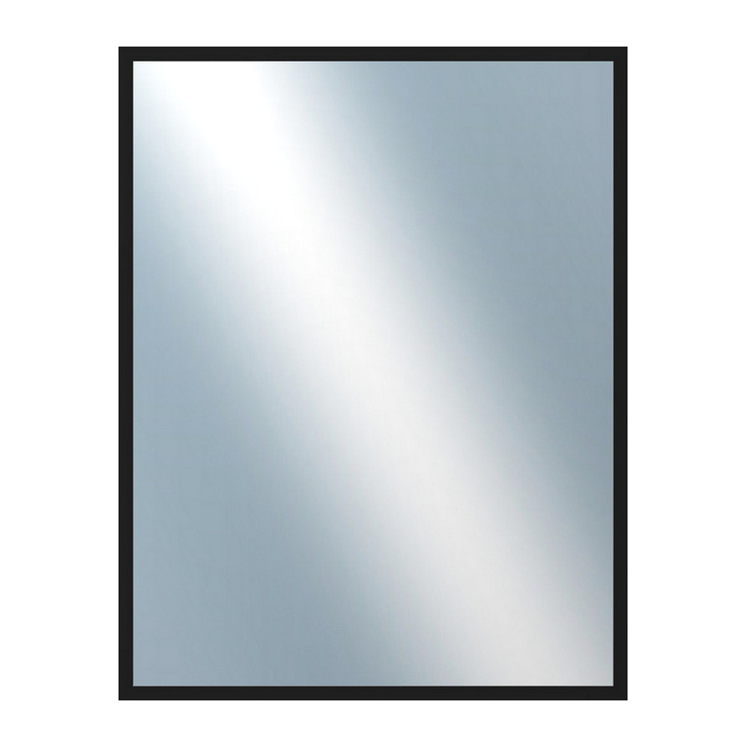 DANTIK Zrcadlo 70x90 PERLA černá lesklá vysoká