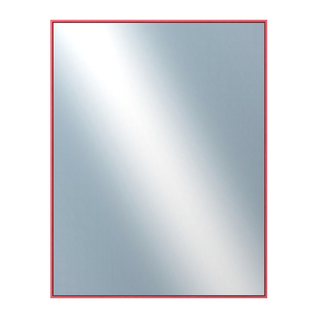 DANTIK Zrcadlo 70x90 | Hliníkový profil 02 | červená m.