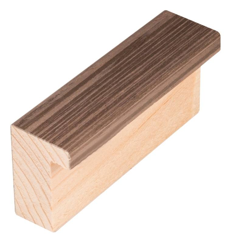 Rámová lišta DANTIK - 3056 | KASSETTE dýha tmavěšedá