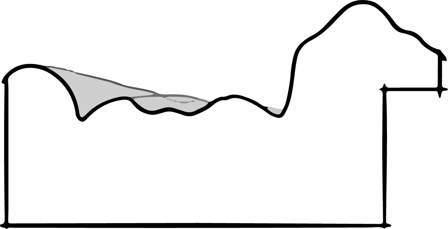 Rámová lišta DANTIK - 2701 | ANGLIE zlatá malá zdobná